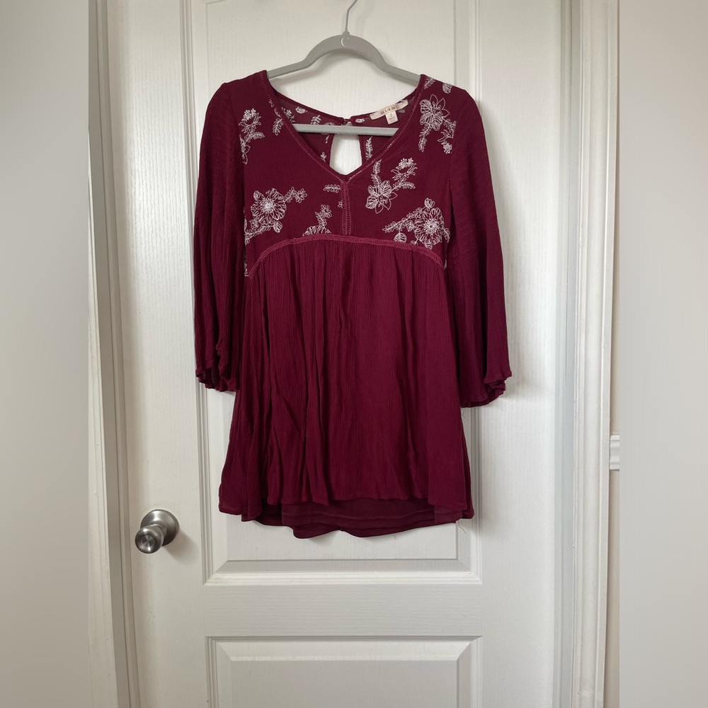 Mini Flutter Sleeve Dress